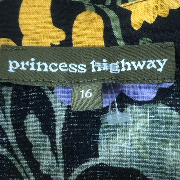 SOLD♏️ModCloth Princess Highway Luella Button Down Long Sleeve Floral TierDress - Picture 12 of 14